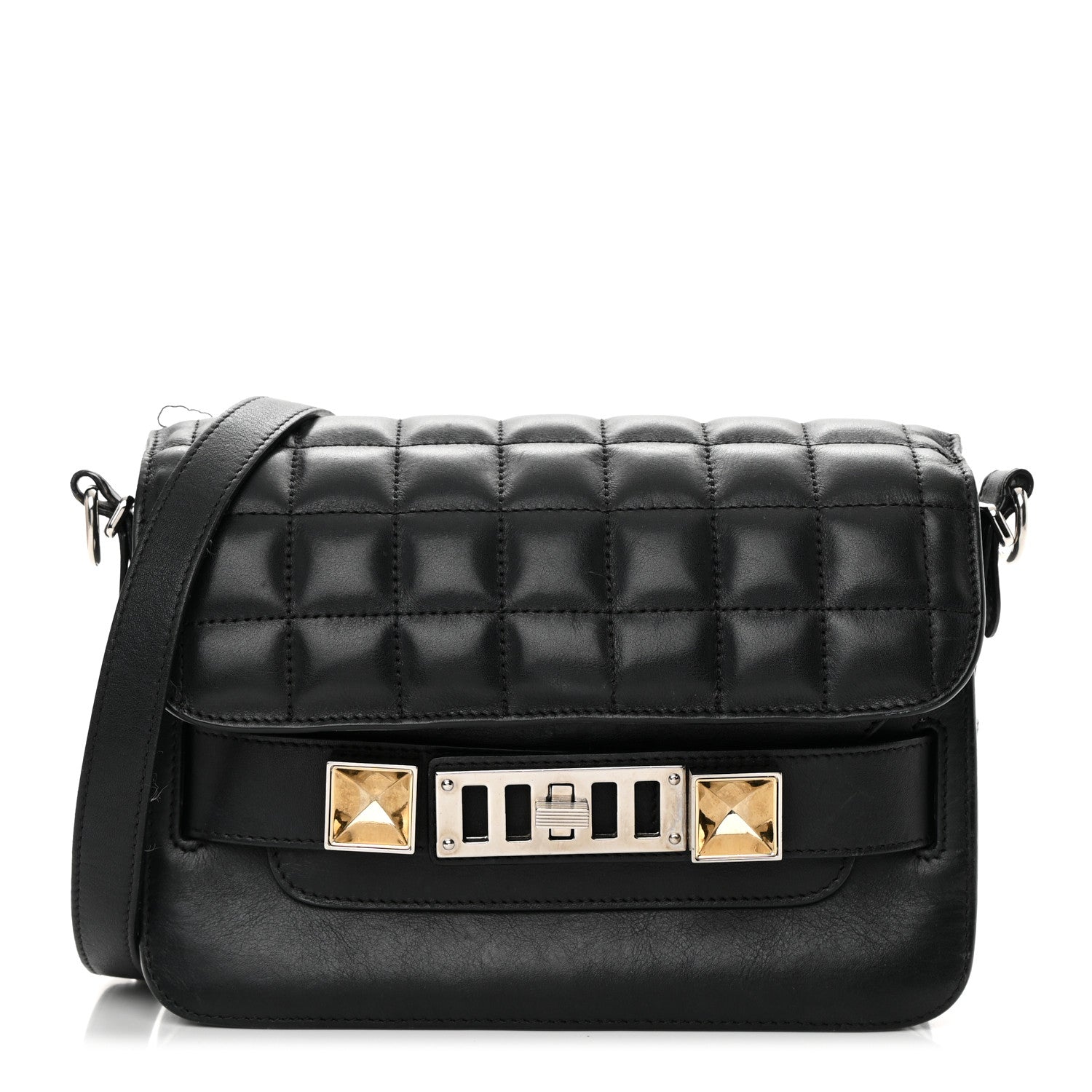 Proenza Schouler Lambskin Quilted Mini PS11 Classic Shoulder Bag Black 1 of 21