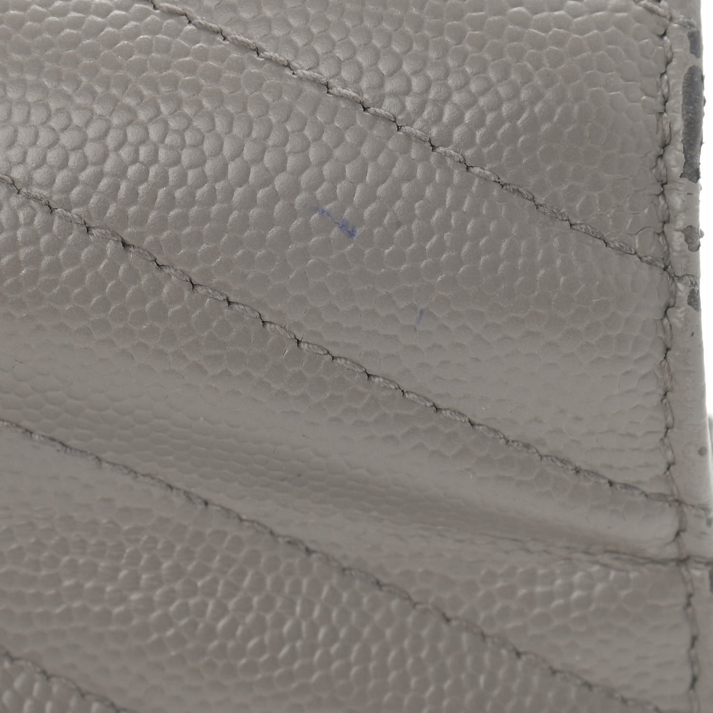 Grain De Poudre Matelasse Chevron Monogram Envelope Chain Wallet Coal