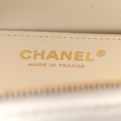 Chanel Lambskin Quilted CC In Love Heart Bag White 6 of 10