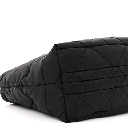 Prada Re-Nylon Nappa Triangle Quilted Padded Small Double Handled Zip Tote Black 10 of 11