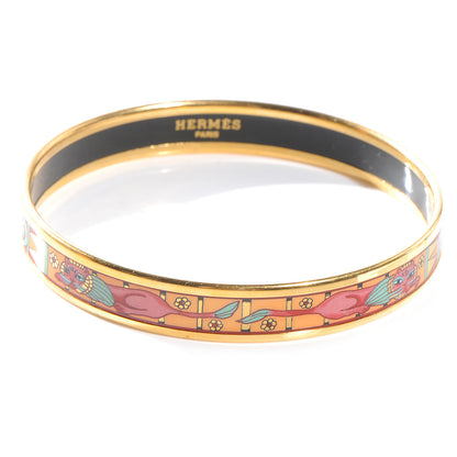 Hermes Enamel Printed Narrow Bracelet 62 1 of 5