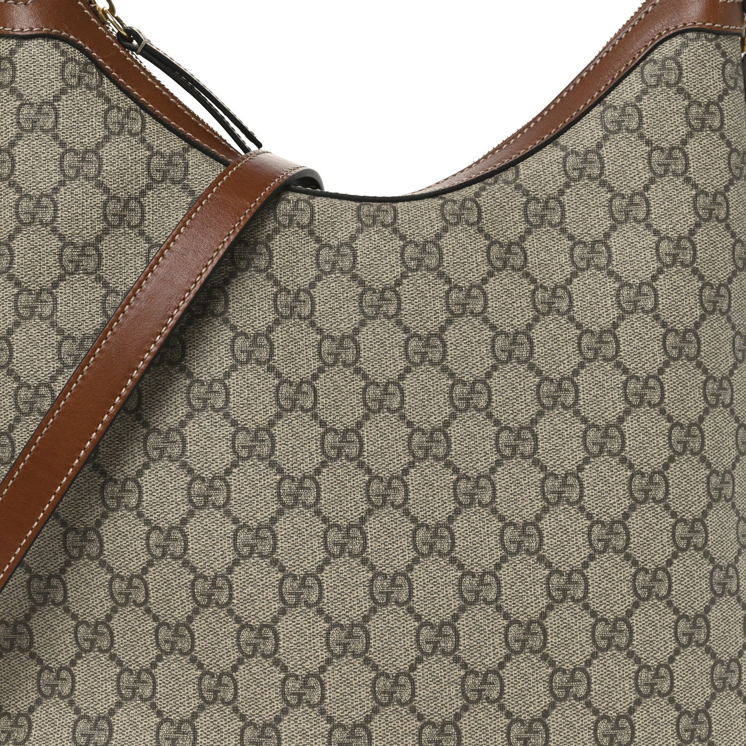 Gucci GG Supreme Monogram Linea A Hobo Brown 8 of 10