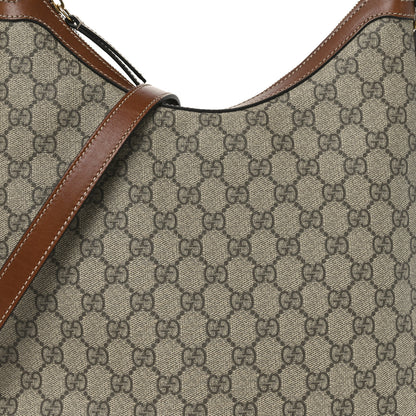 Gucci GG Supreme Monogram Linea A Hobo Brown 8 of 10