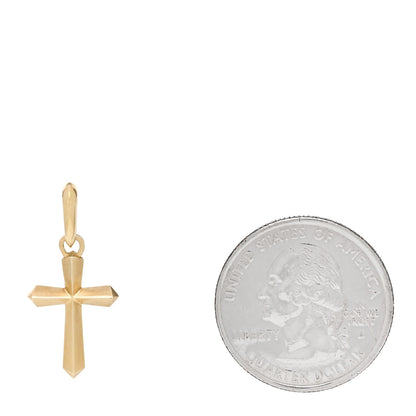 David Yurman 18K Yellow Gold 19mm Cross Amulet Pendant 2 of 4