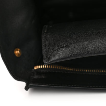 Celine Vernice Suede Medium Trapeze Black 13 of 15