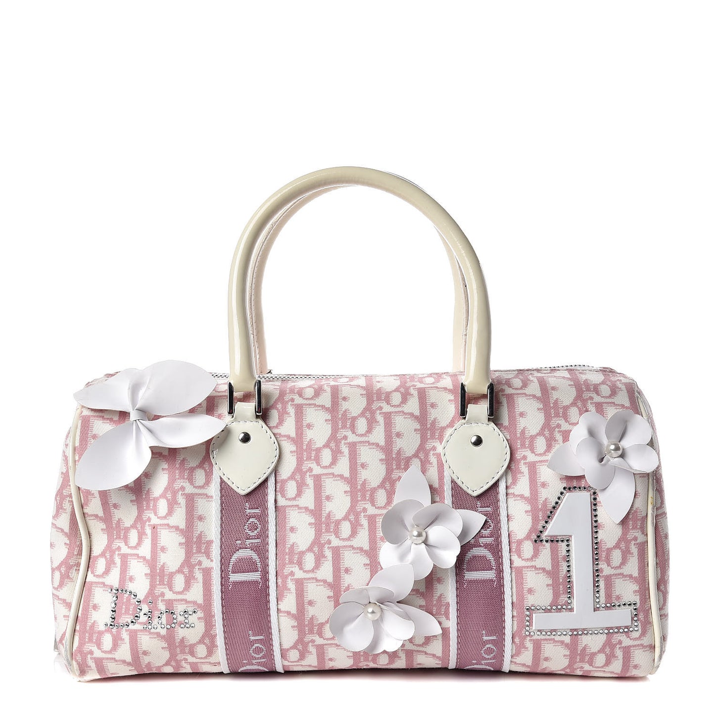 Monogram Girly Boston Pink