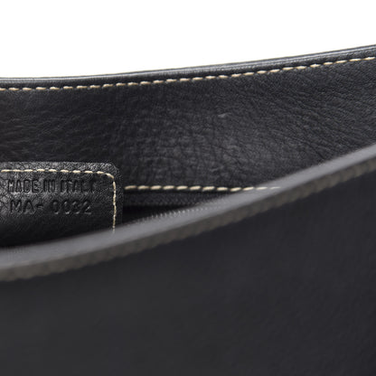 Christian Dior Grained Calfskin Double Saddle Bag Black 9 of 10
