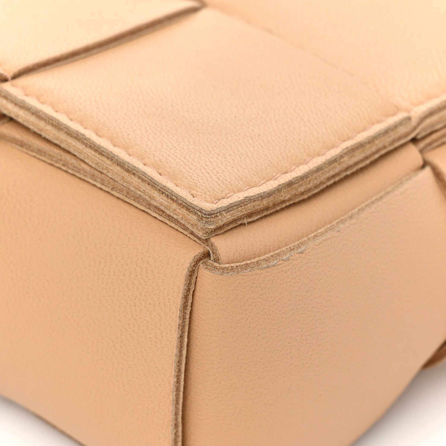 Bottega Veneta Nappa Intreccio Cassette Belt Bag Almond 9 of 12
