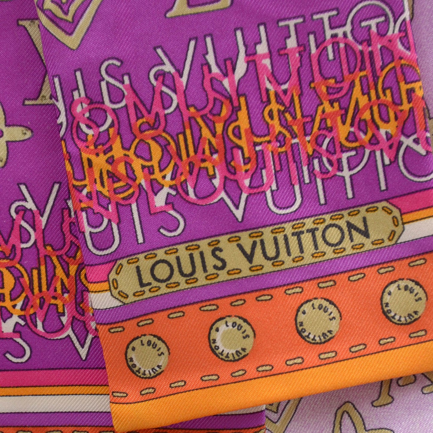 Silk Monogram Map Bandeau