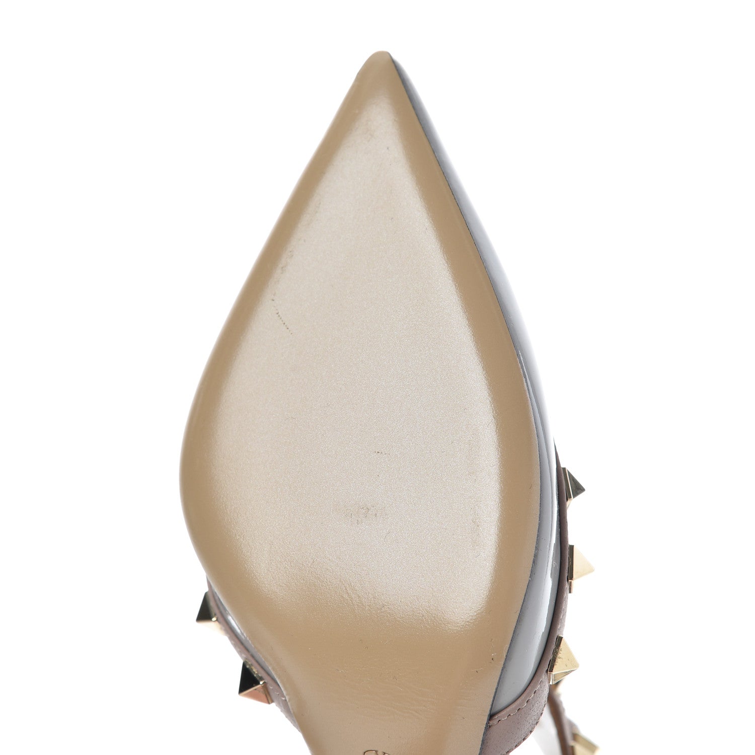 Valentino Garavani Patent Nappa Rockstud Ankle Strap 65mm Pumps 35.5 Pastel Grey Poudre 14 of 14