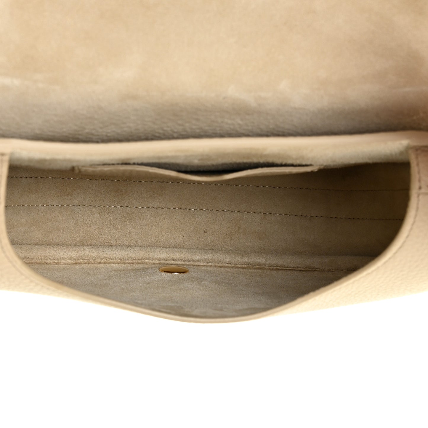 Grained Calfskin Medium Bobby Flap Beige