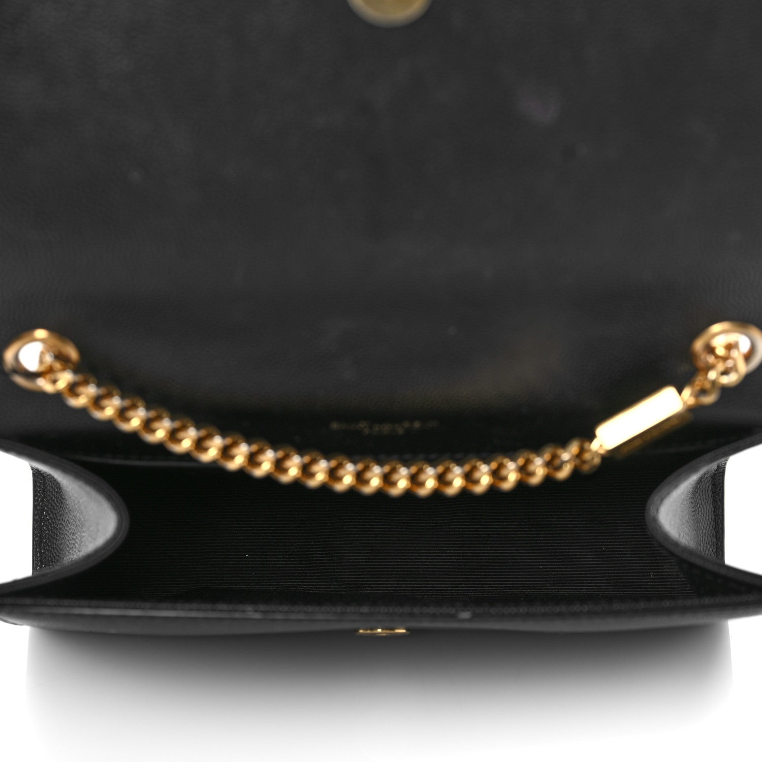 Saint Laurent Grain De Poudre Small Monogram Kate Satchel Black 4 of 12