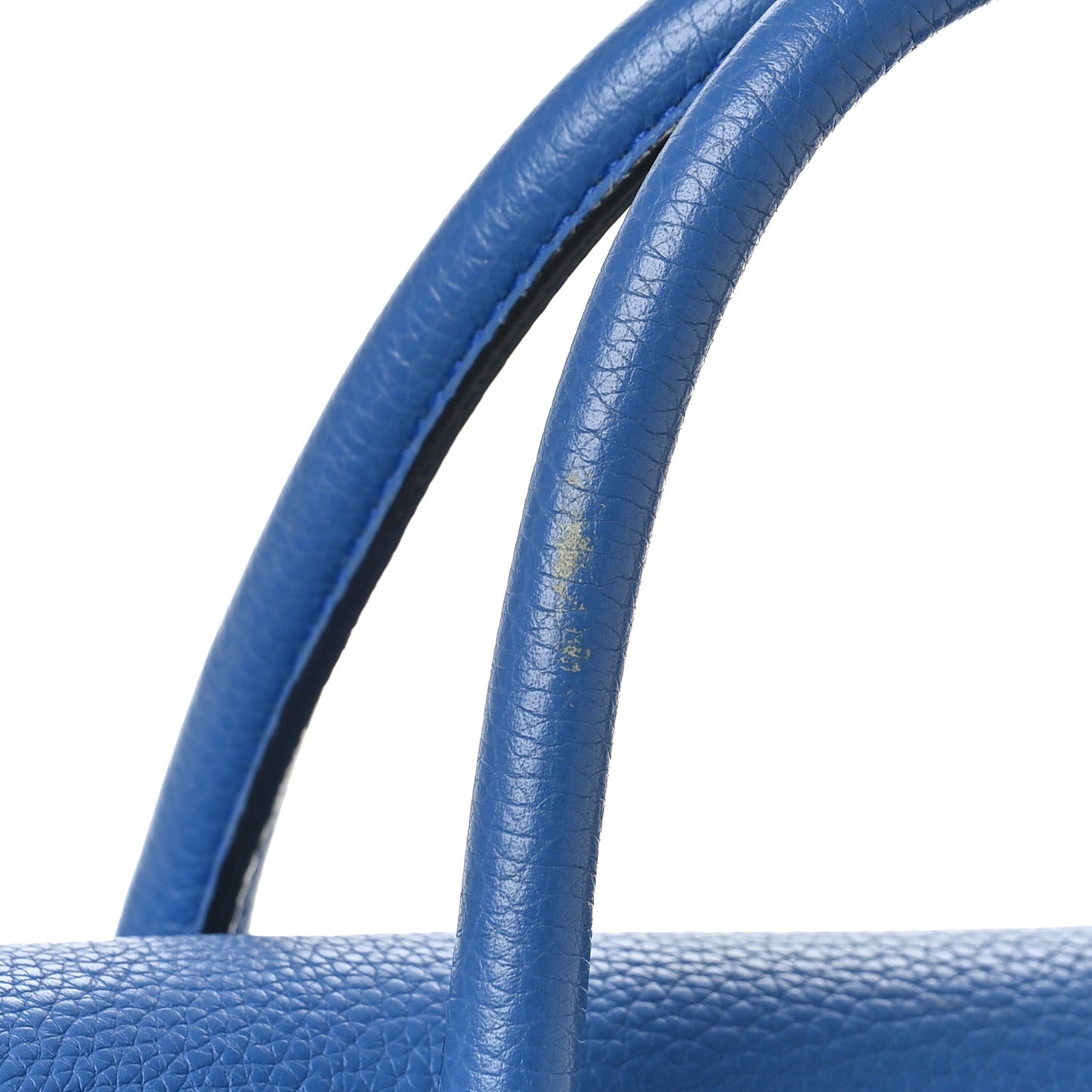 Classic Grain Calfskin Small Bayswater Porcelain Blue