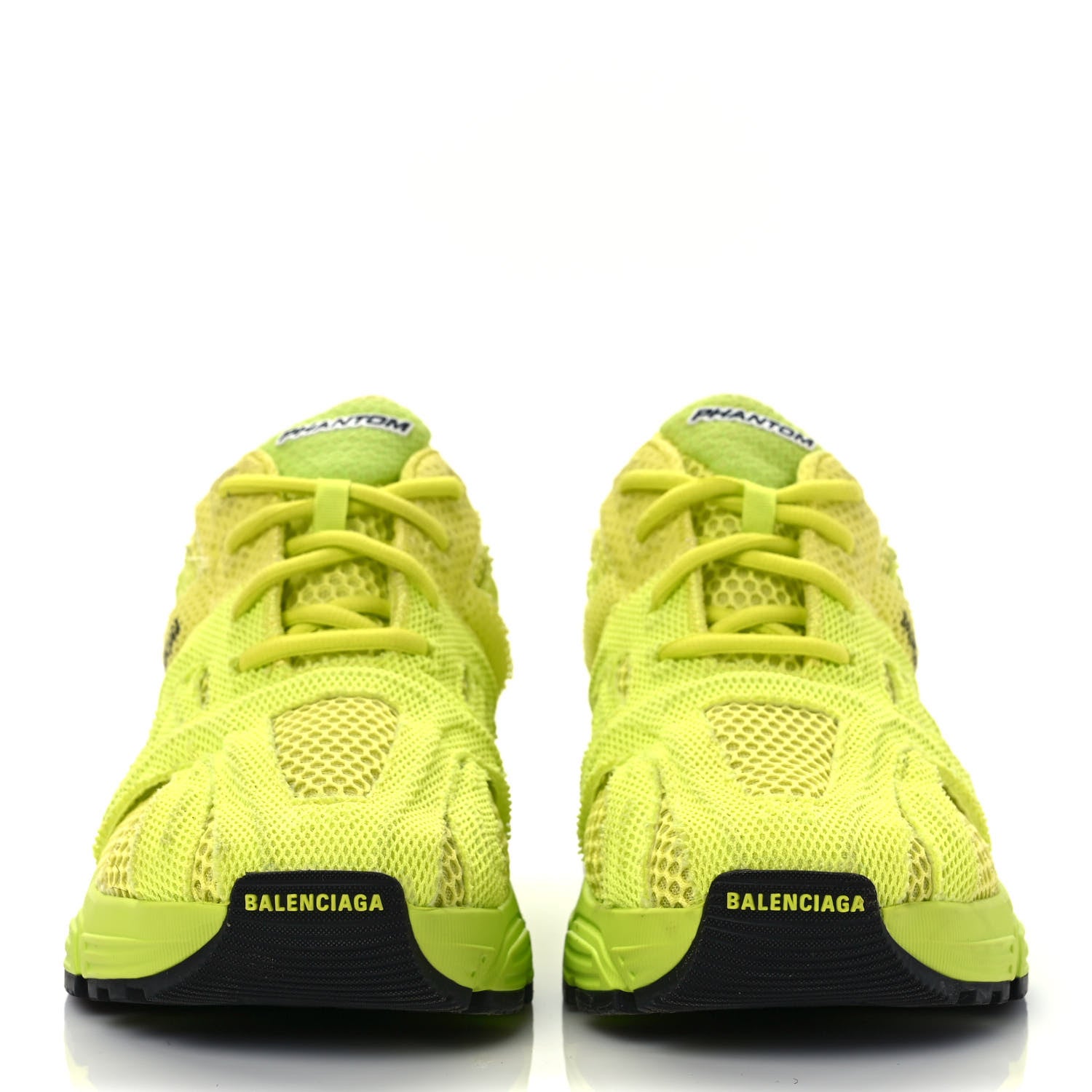 Balenciaga Fabric Mesh Womens Phantom Sneakers 38 Lime Black 2 of 8