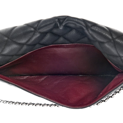 Chanel Caviar Quilted Clutch With Chain Flap Black 7 of 20