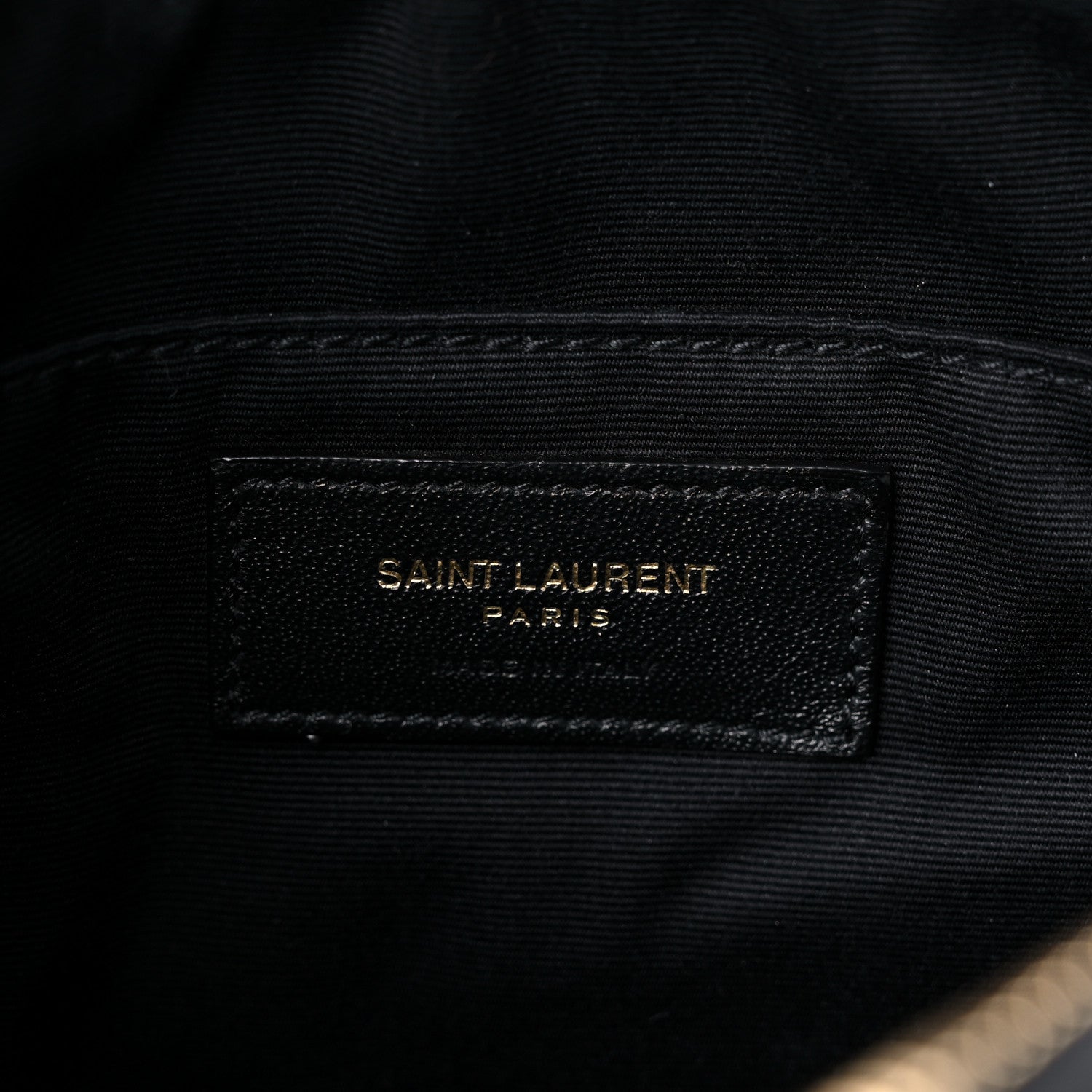 Saint Laurent Calfskin Matelasse Monogram Lou Camera Bag Black 6 of 12