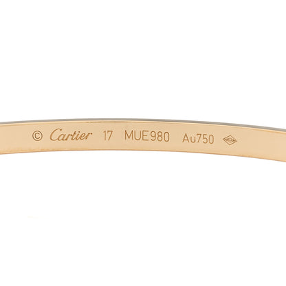 Cartier 18K Yellow Gold 6 Diamond Small LOVE Bracelet 17 3 of 3
