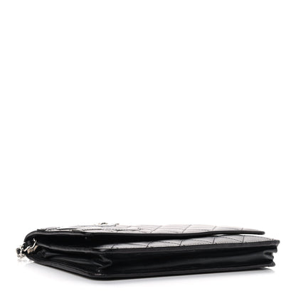 Chanel Calfskin Quilted Cambon Wallet On Chain WOC Black 4 of 11