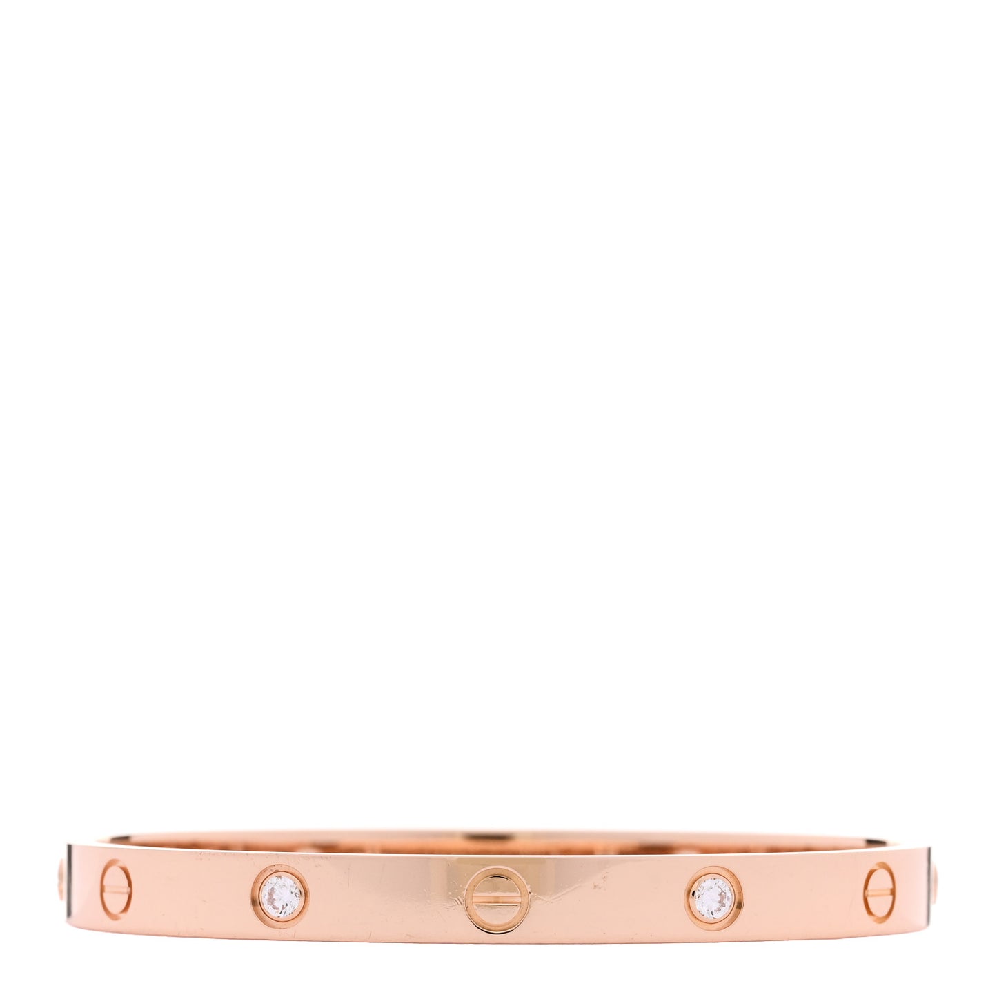 18K Pink Gold 4 Diamond LOVE Bracelet 18