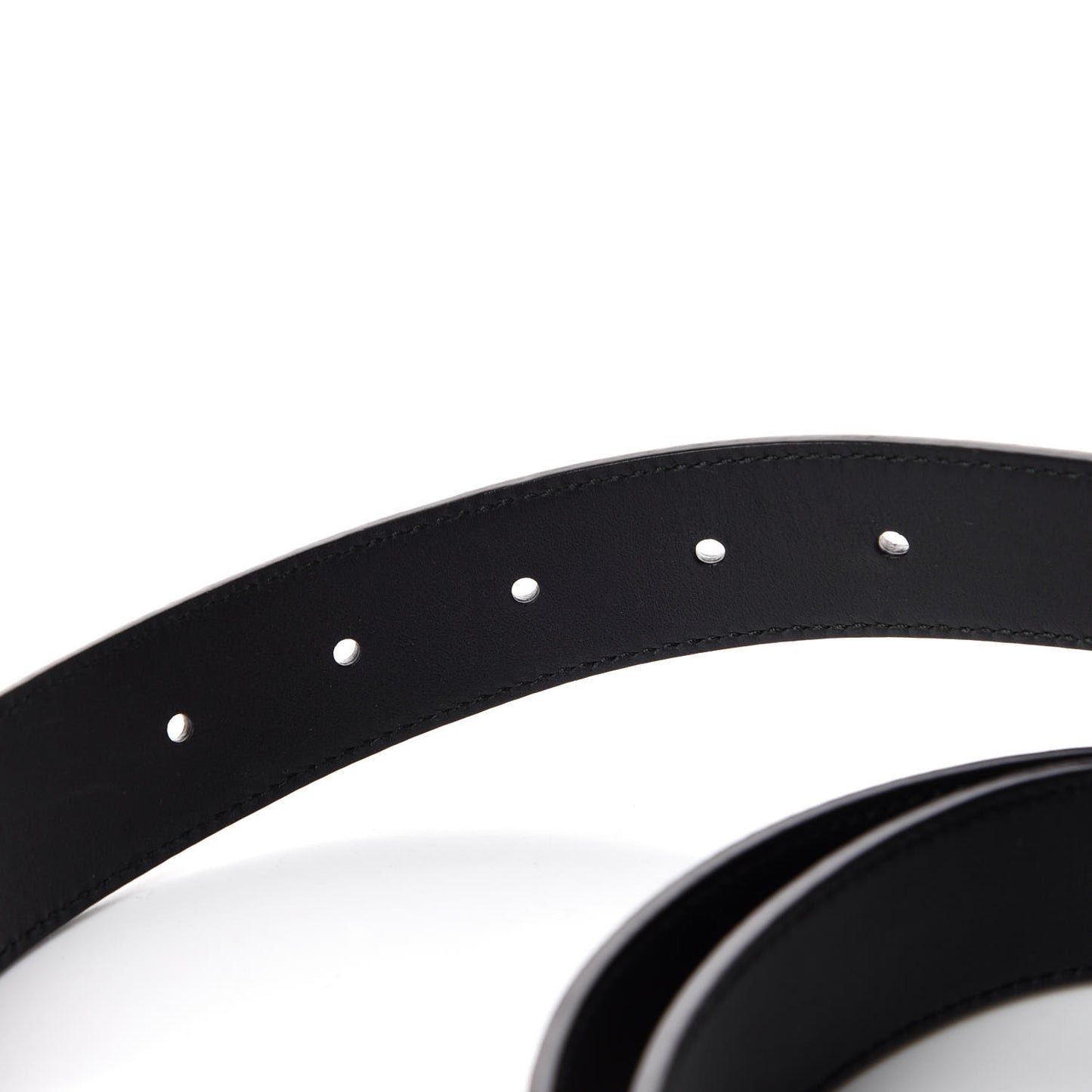 Moon Calfskin Double G 30mm Belt 115 46 Black