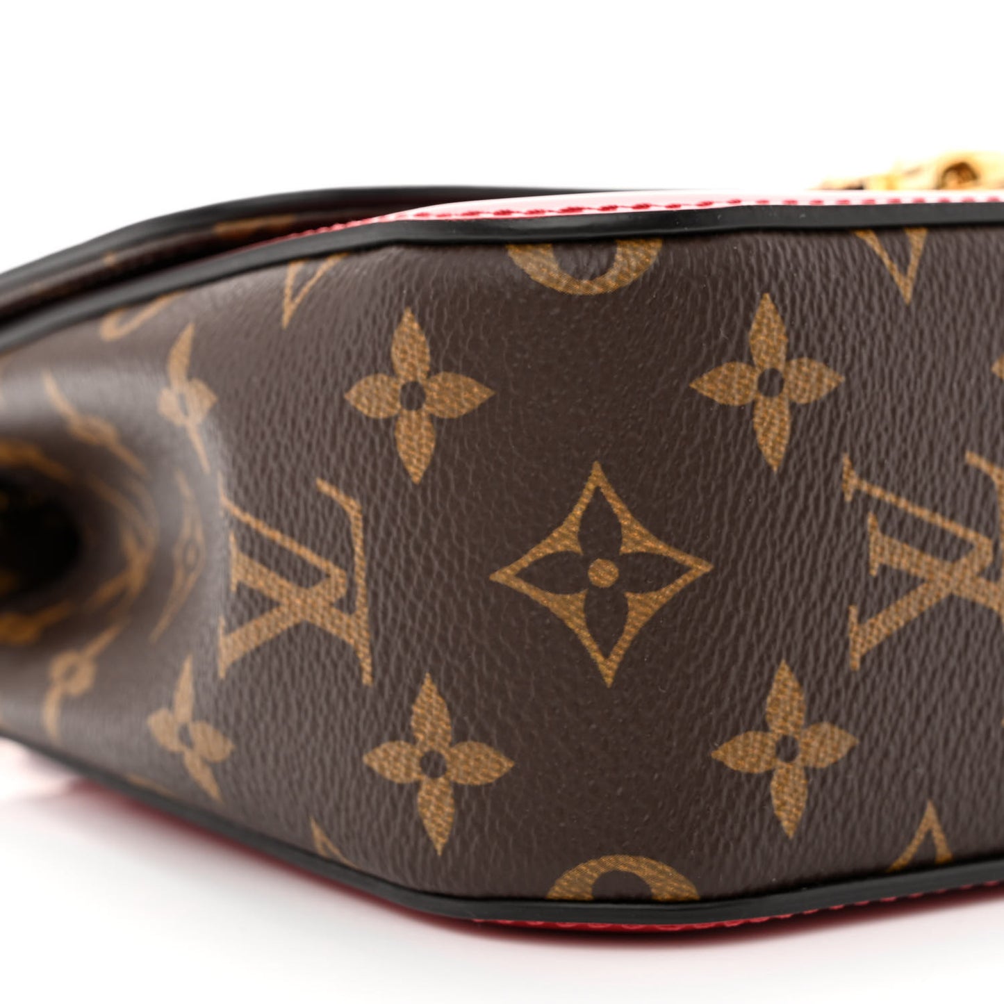 Patent Calfskin Monogram Cherrywood BB Scarlet