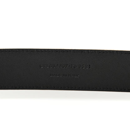 Saint Laurent Suede Monogram Square Buckle Belt 70 Tan Bronze 4 of 6