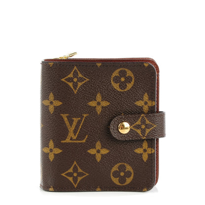 Louis Vuitton Monogram Compact Zippe Zipped Wallet 1 of 9