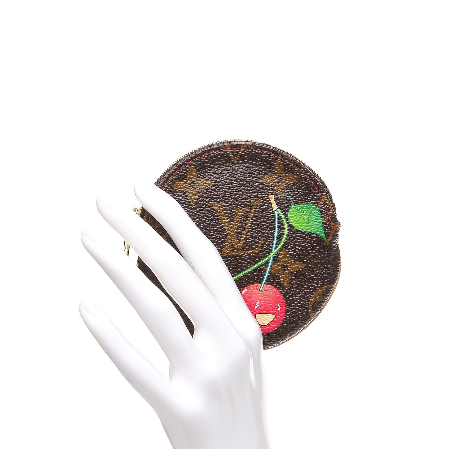 Monogram Cerises Round Coin Purse