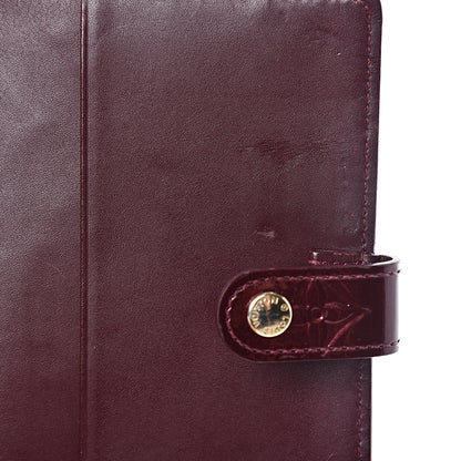 Louis Vuitton Vernis Small Ring Agenda Cover Rouge Fauviste 9 of 10