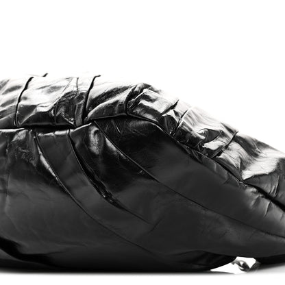 Chanel Glazed Calfskin Twisted Hobo Black 10 of 10