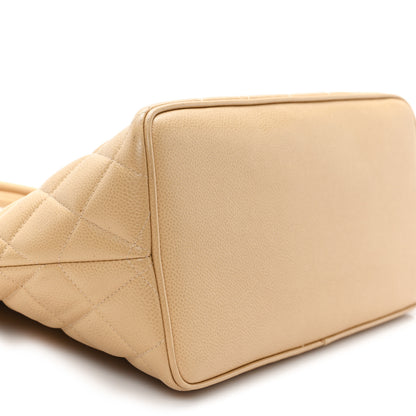 Chanel Caviar Quilted Medallion Tote Beige 10 of 13