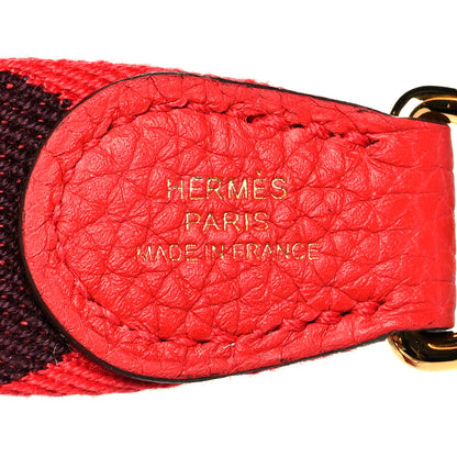 Hermes Taurillon Maurice Flipperball Sangle Evelyne TPM Rouge De Coeur Bleu Frida 6 of 9