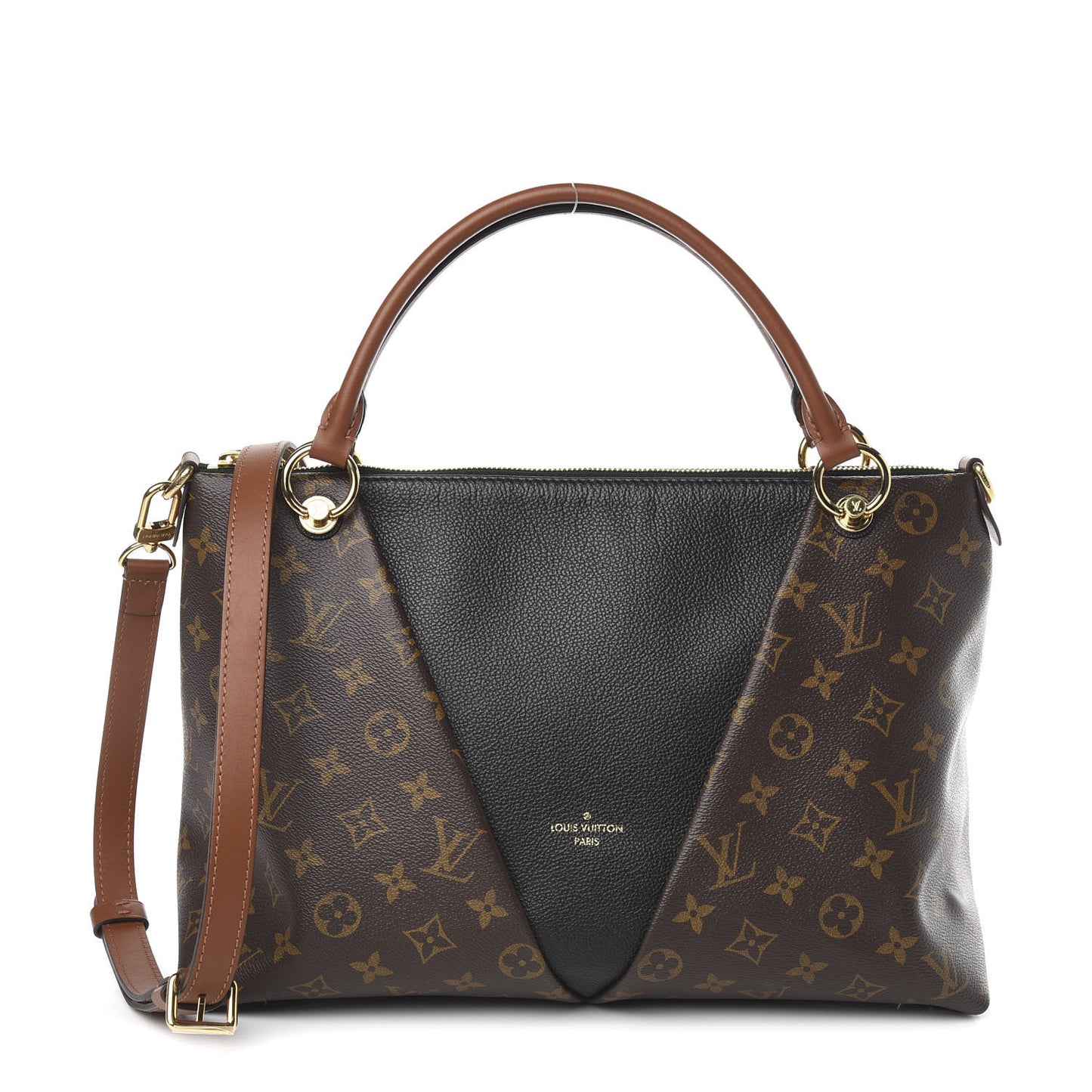 Monogram V Tote MM Black