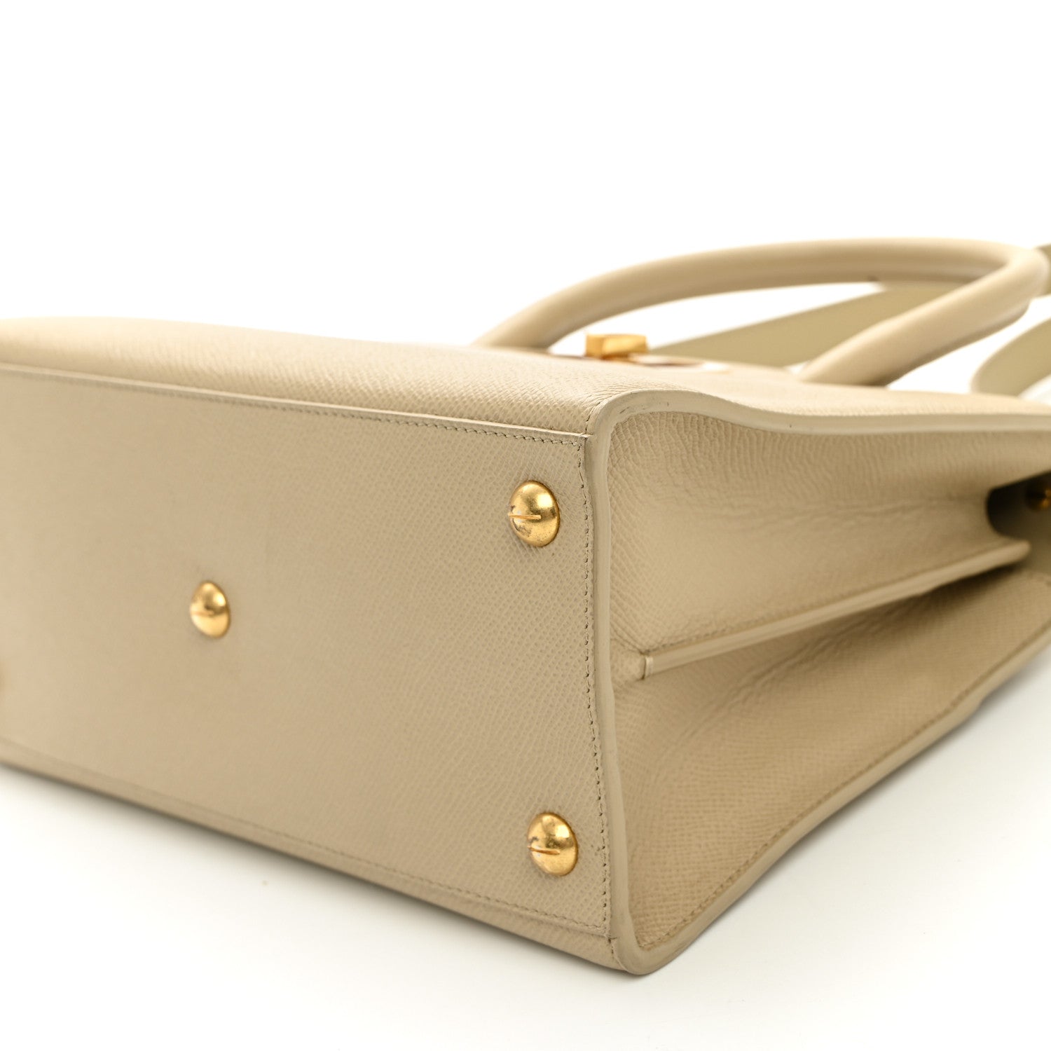 Christian Dior Grained Calfskin St. Honore Tote Beige 9 of 12
