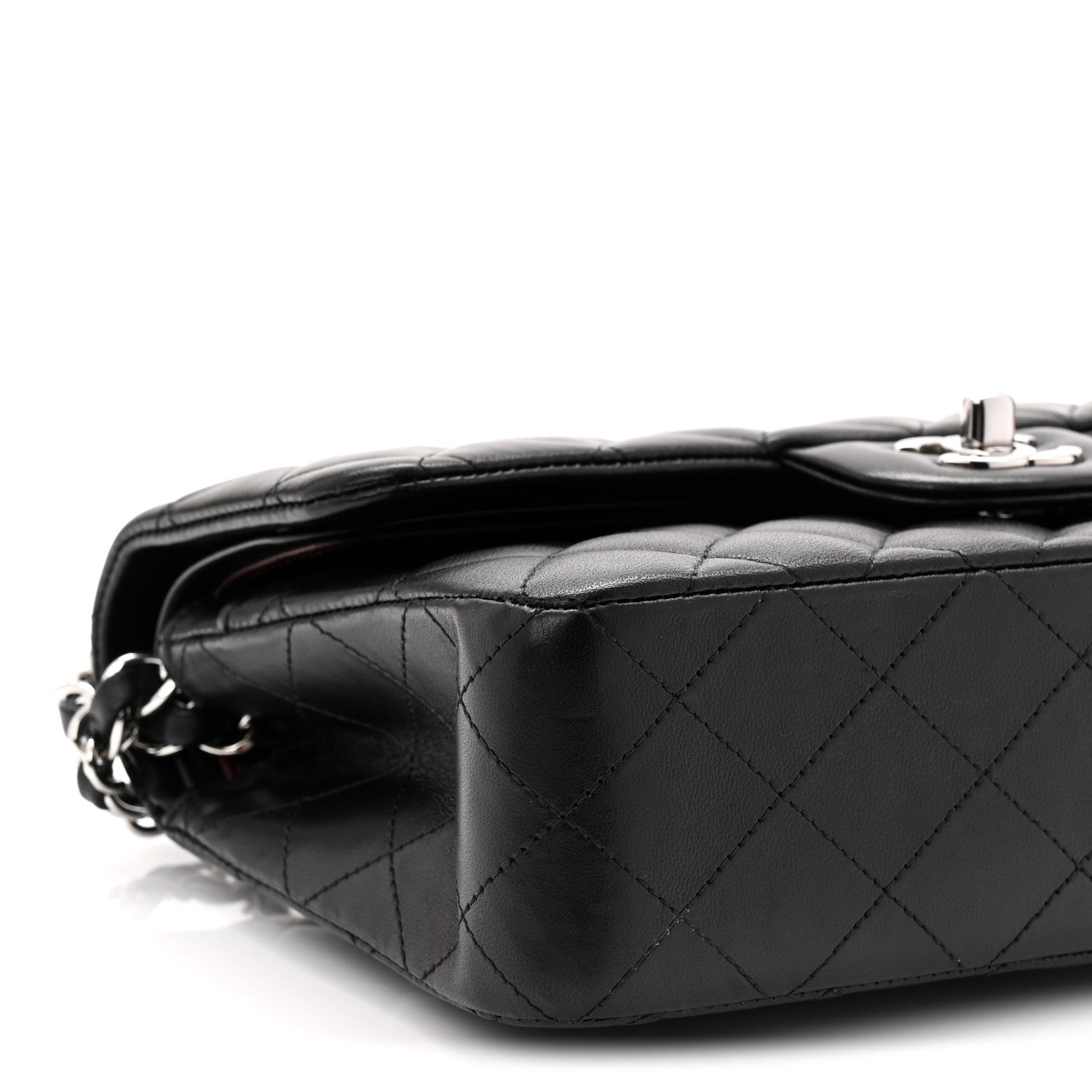 Chanel Lambskin Quilted Small Double Flap Black 9 of 11