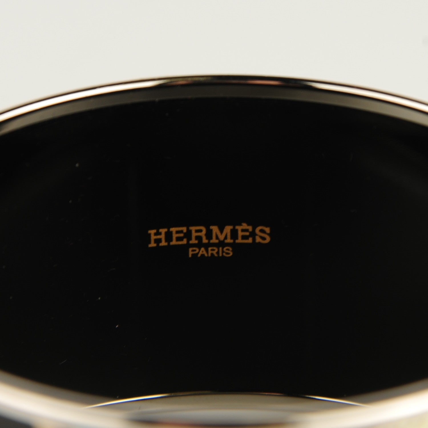 Hermes Enamel Printed Extra Wide Pour Sartir Bracelet 65 Bleu Marron 3 of 6