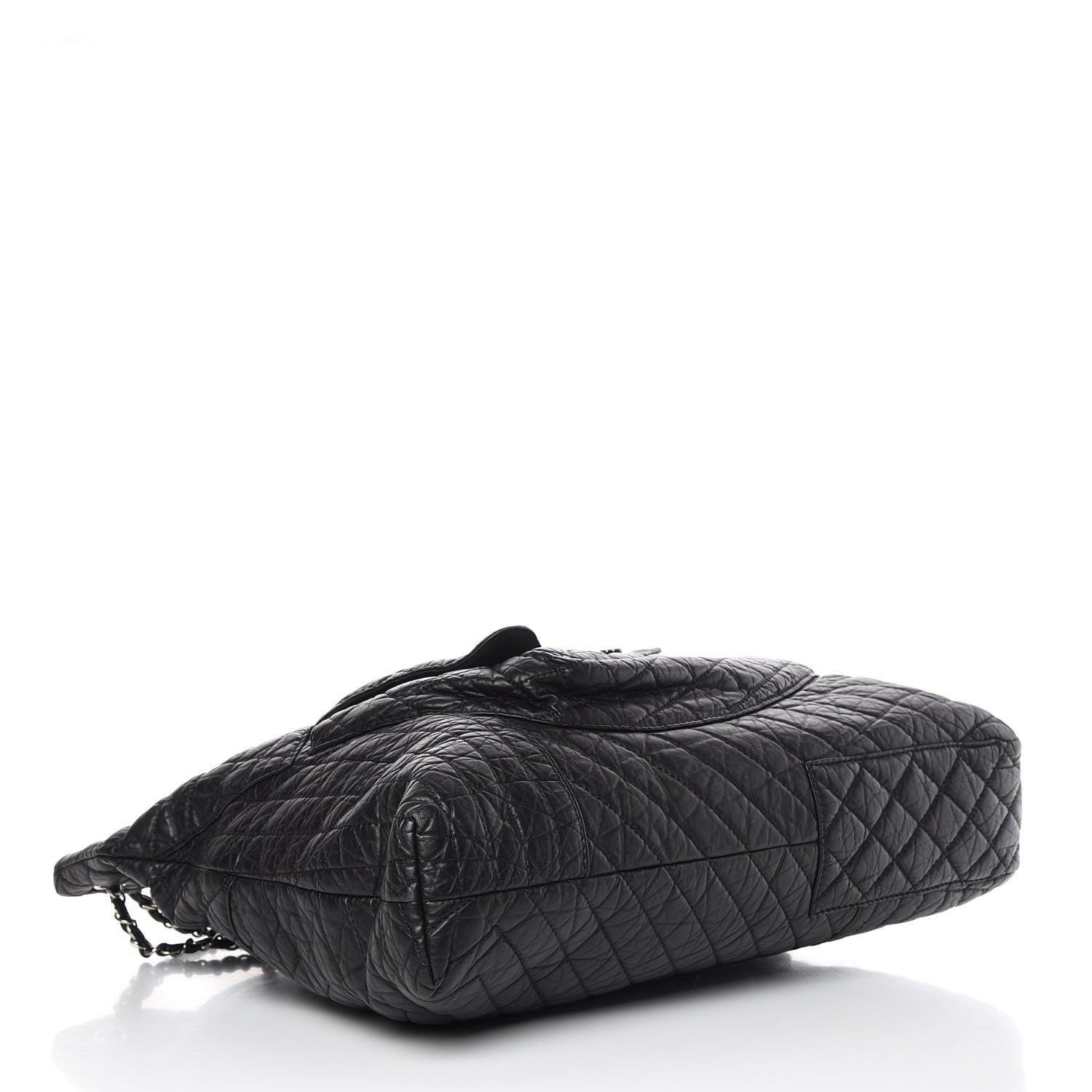 Chanel Aged Calfskin Karl's Cabas Tote Black 4 of 12