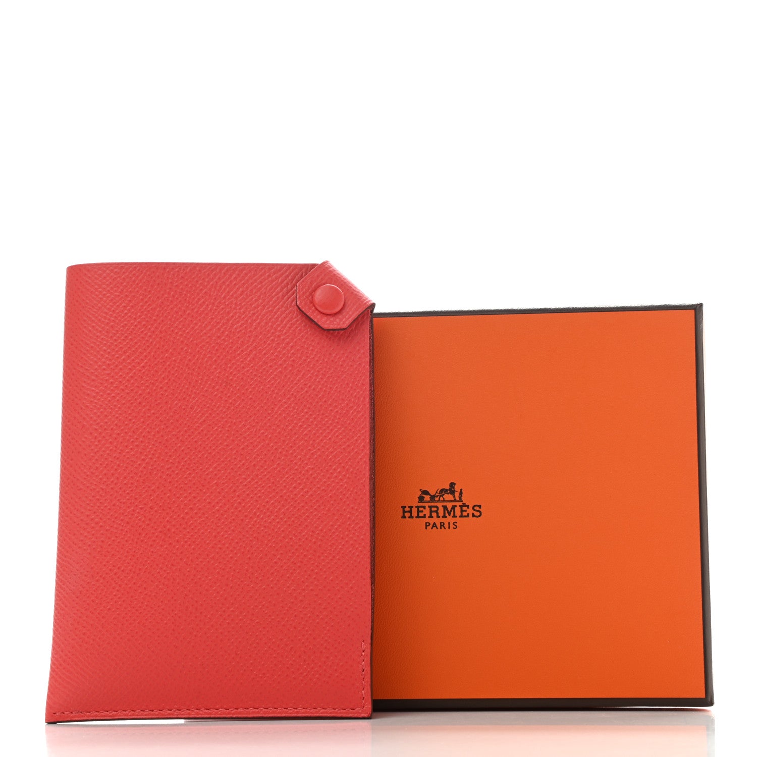 Hermes Epsom Tarmac PM Passport Holder Rose Jaipur 8 of 8