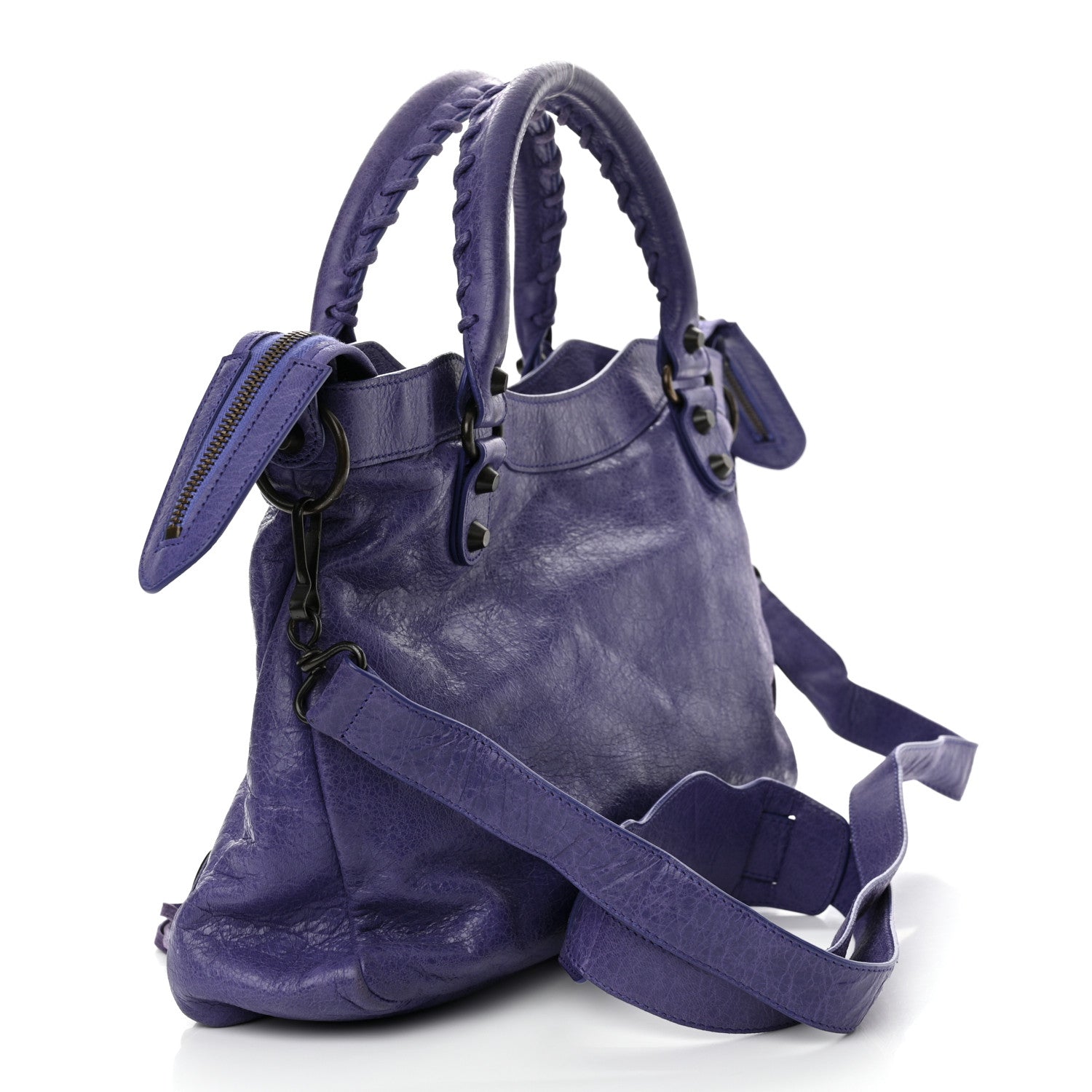 Balenciaga Agneau Classic Hardware Town Bleu Lavande 4 of 13