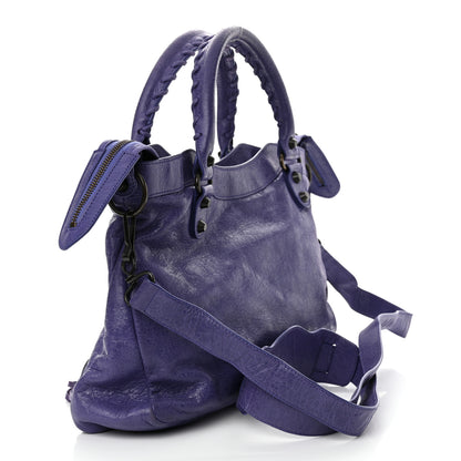 Balenciaga Agneau Classic Hardware Town Bleu Lavande 4 of 13