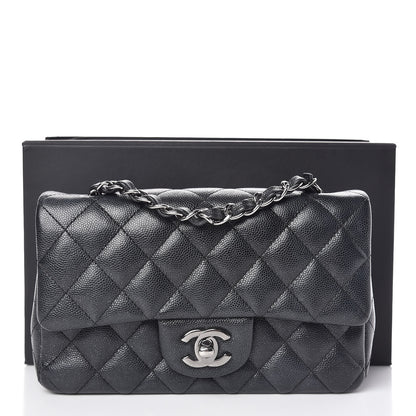 Chanel Iridescent Caviar Quilted Mini Rectangular Flap Black 11 of 11