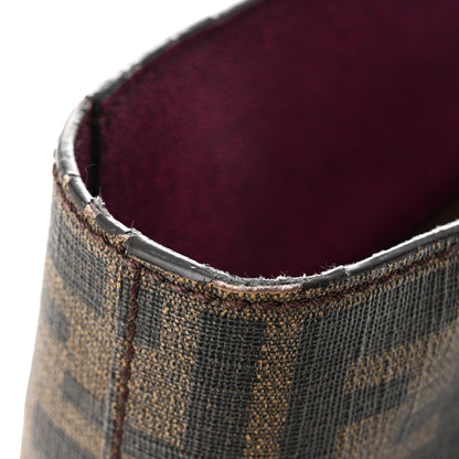 Fendi Zucca Spalmati Medium Roll Tote Tobacco Fuxia 12 of 12