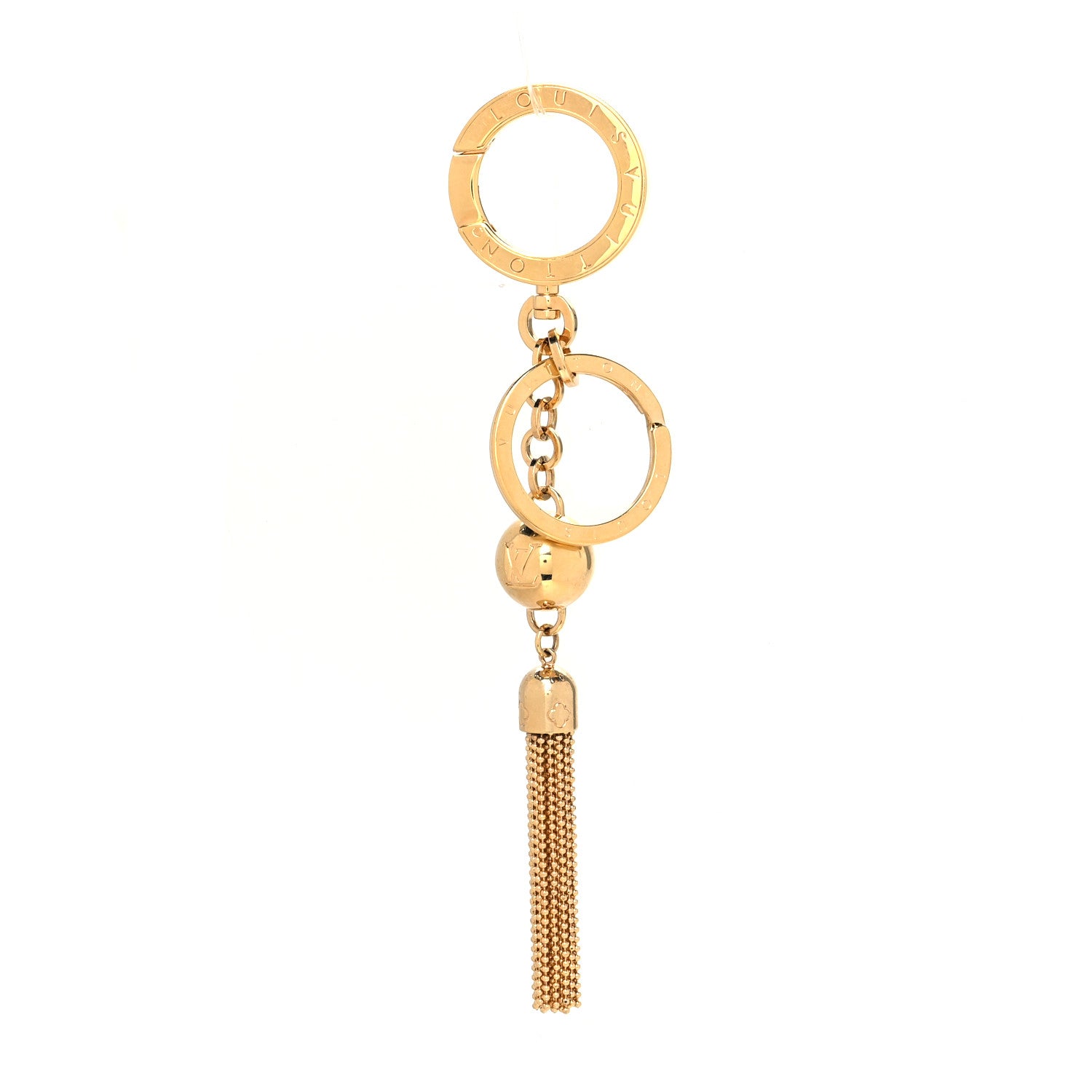 Louis Vuitton Goldtone Swing Key Holder and Bag Charm 1 of 4
