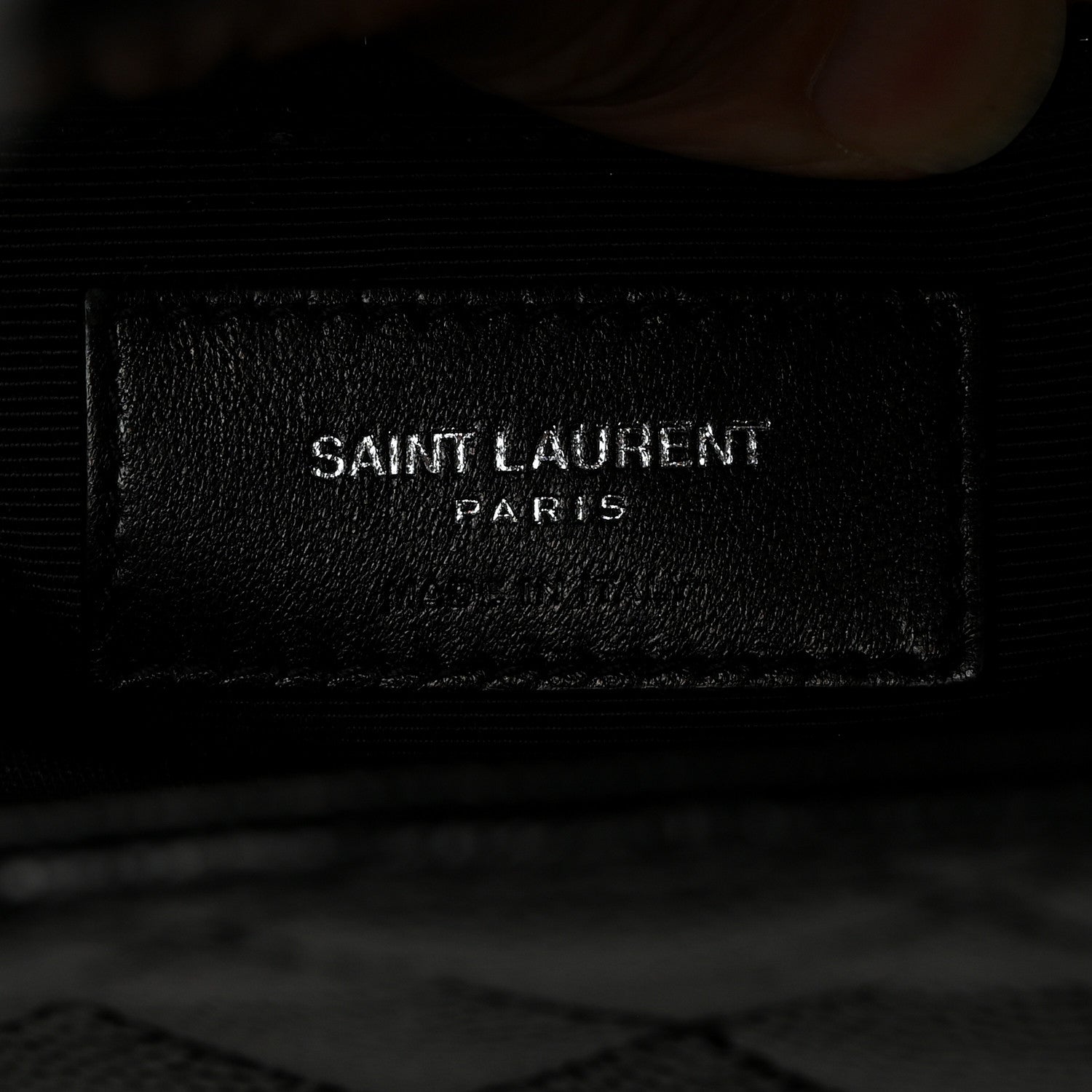 Saint Laurent Grain De Poudre Textured Mixed Matelasse Large Triquilt Monogram Monochrome Satchel Black 7 of 12