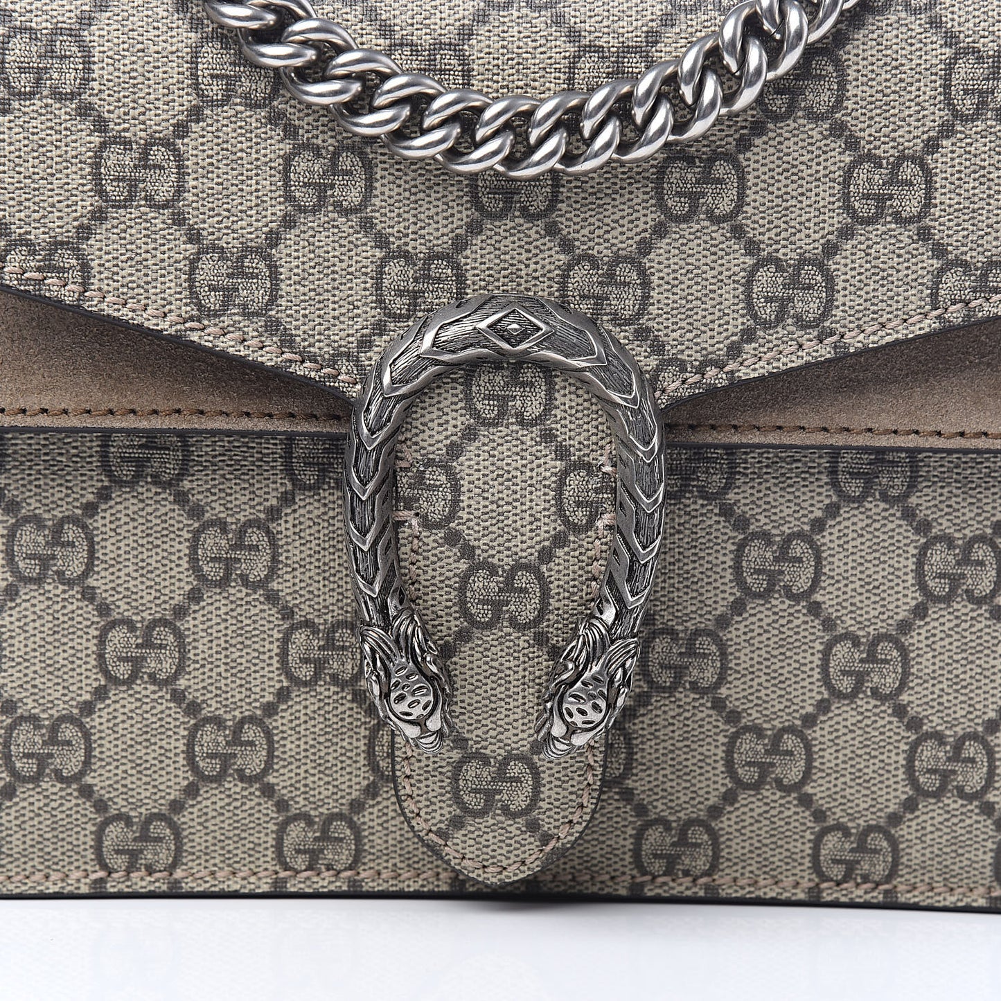 GG Supreme Monogram Mini Dionysus Shoulder Bag Taupe