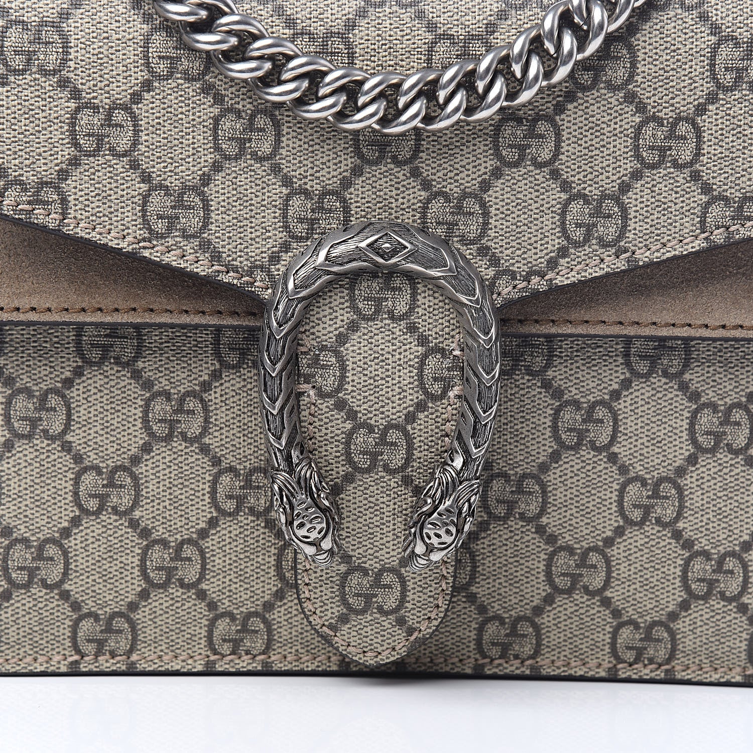 Gucci GG Supreme Monogram Mini Dionysus Shoulder Bag Taupe 12 of 13