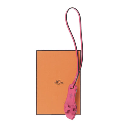 Hermes Epsom Butler Calfskin Hunter Oran Nano Bag Charm Rose Mexico 4 of 4