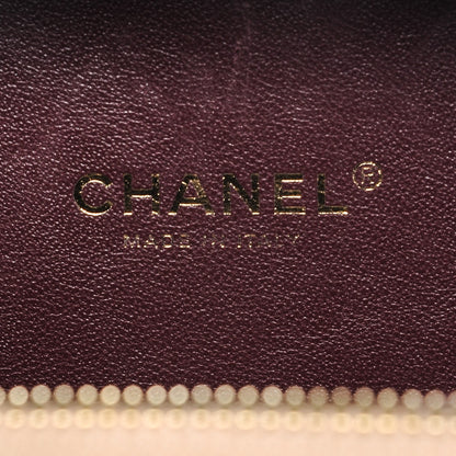 Chanel Caviar Quilted Small CC Filigree Vanity Case Beige Black 6 of 7