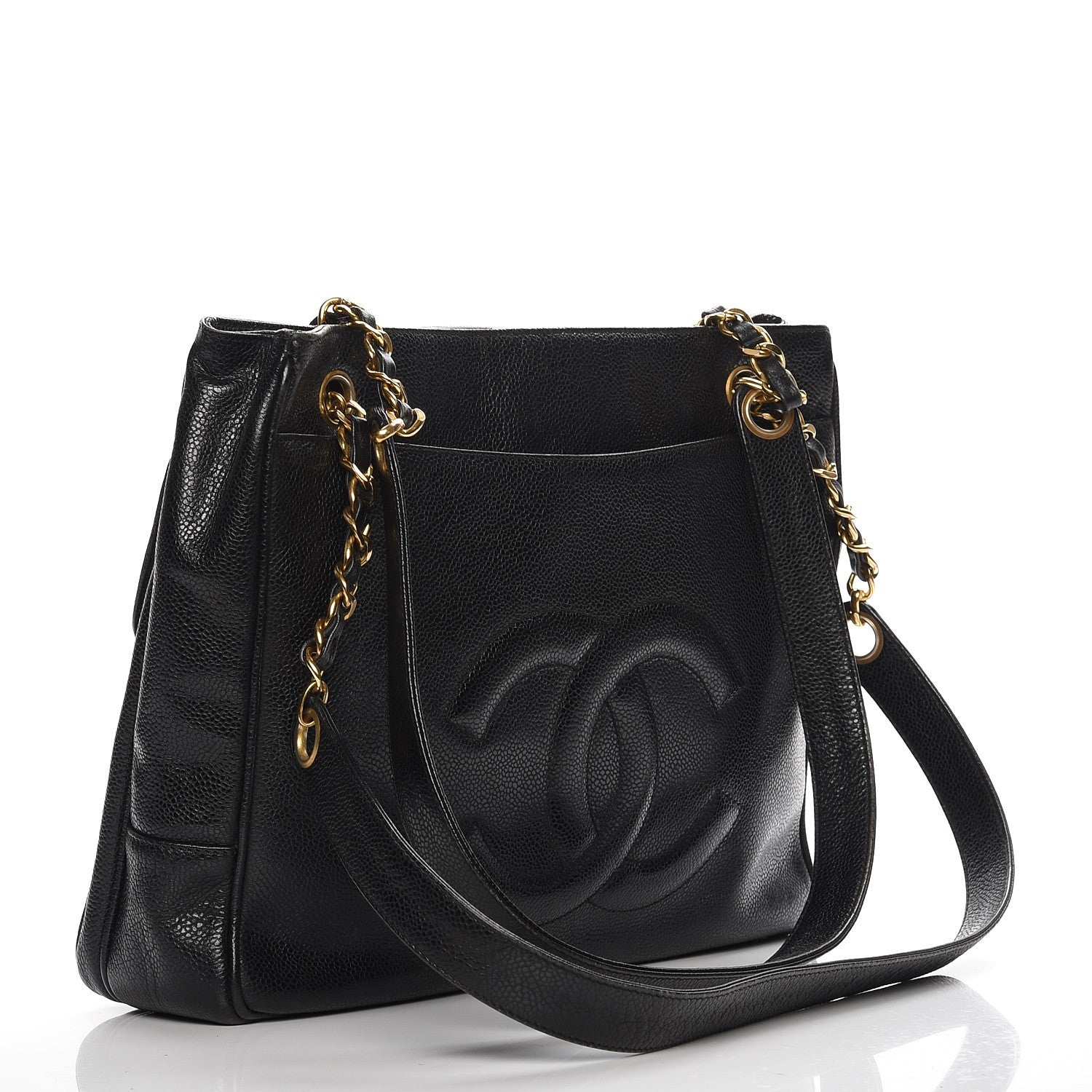 Chanel Caviar CC Shopper Tote Black 3 of 13