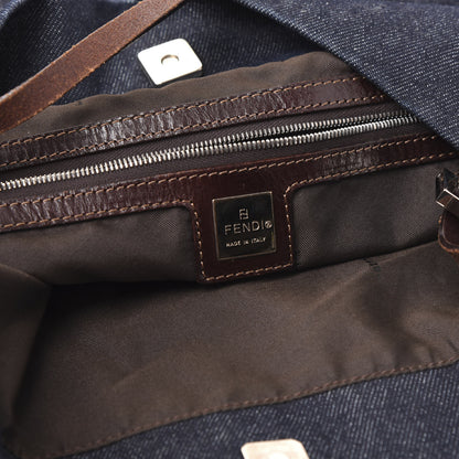 Fendi Denim Tote Blue 7 of 8